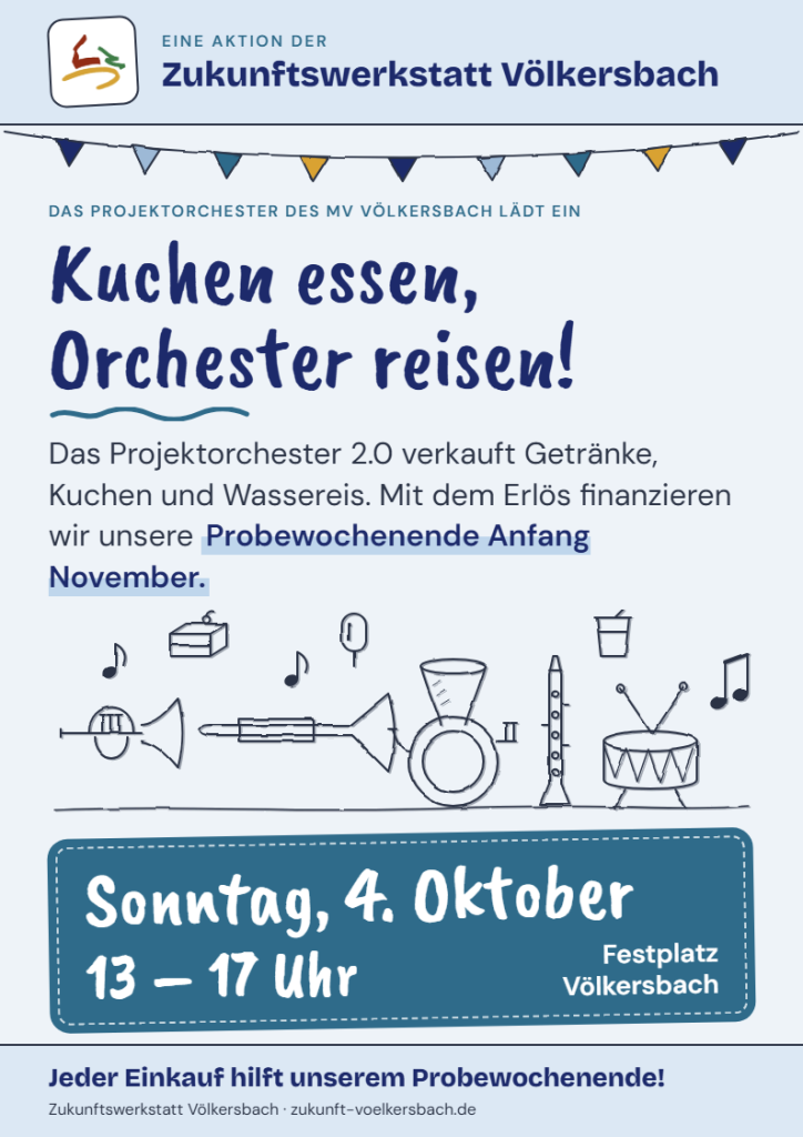 Kuchenverkauf fürs Projektorchester
